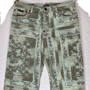 D&G x Dolce & Gabbana Blue Floral Jeans